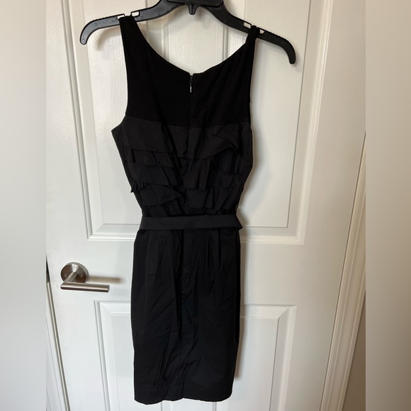 BCBG Belted Ruffle MIDI Dress - Picture 3 of 4
